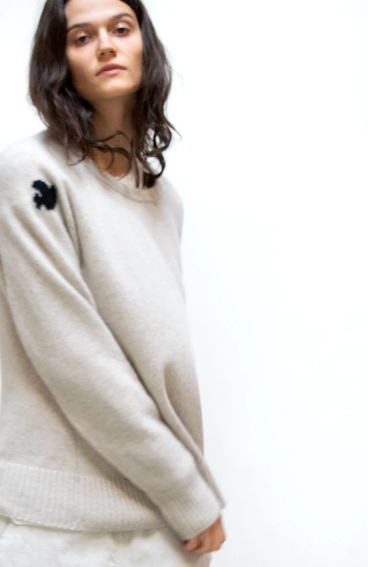BACKSTRIKE DOVE CASHMERE SUPERLUX crew - supernatural/deeplynavy - Image 5