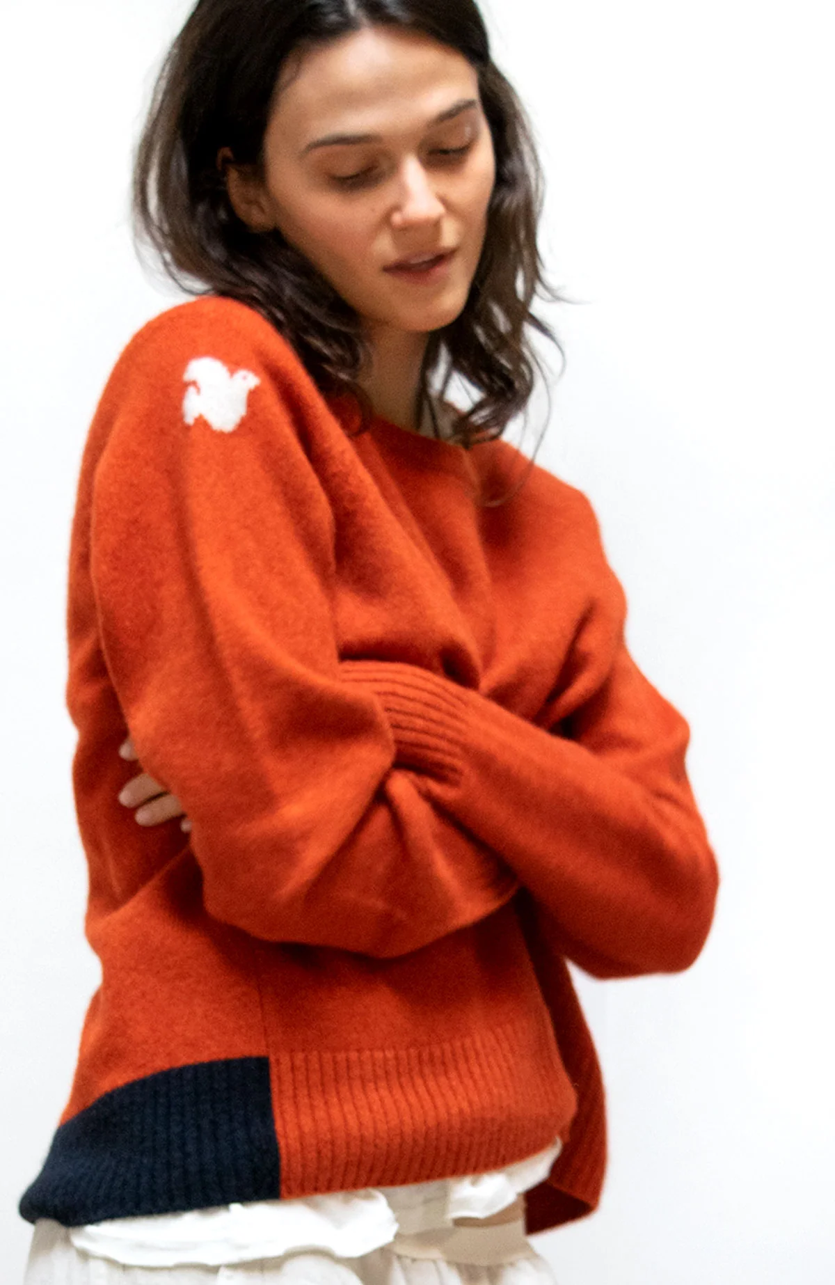 BACKSTRIKE DOVE CASHMERE SUPERLUX crew - deeplyorange - Image 3