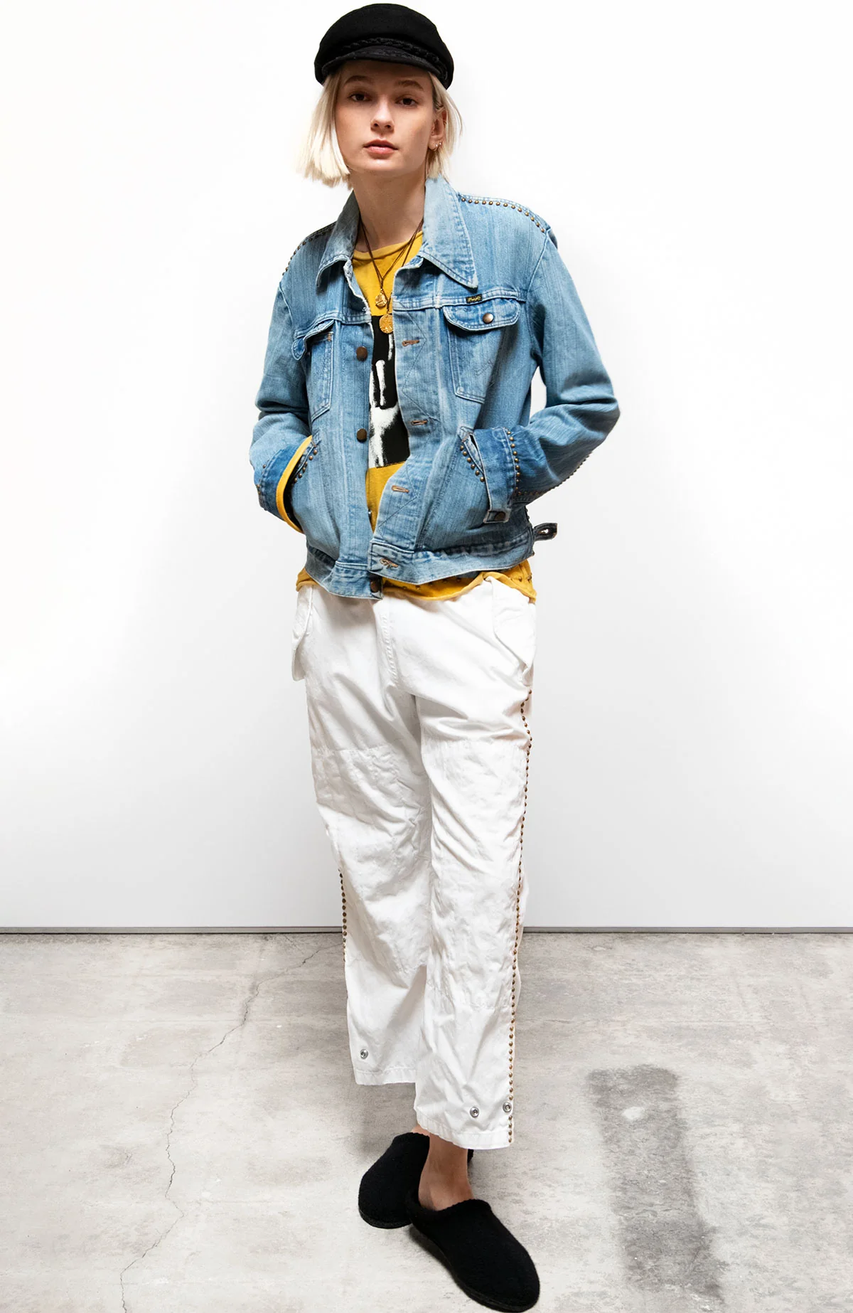 CANYONKID  JAPANESE TWILL FLAP/SNAP SUPERVINTAGE HOME/STUD KARATE pant - supervintage white - Image 3