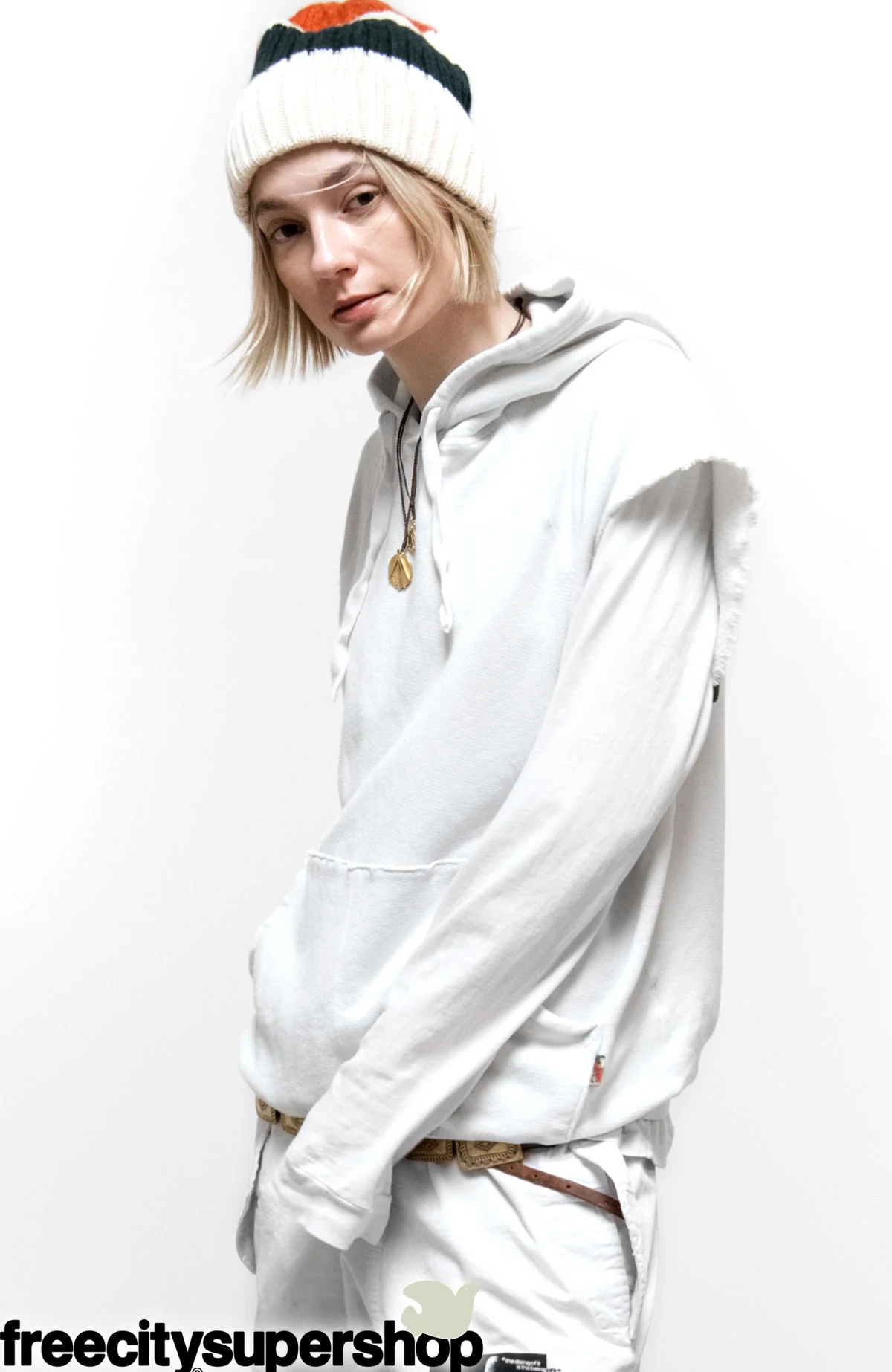 K2 CASHMERE LUX FATCUFF HAT- creamy/mixup - Image 4